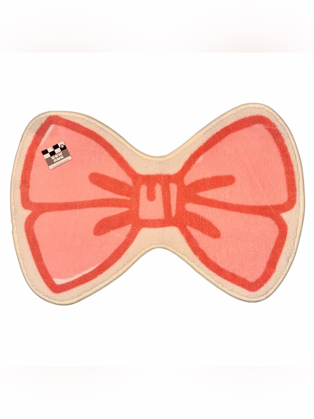 Target Bullseye Playground Pink & White Coquette Bow Bath Mat Rug Home Decor